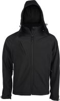 MEN'S DETACHABLE Kapucnis felső SOFTSHELL JACKET Black